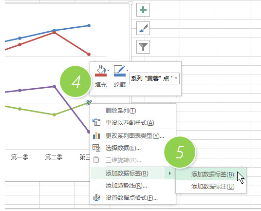 office教程Excel如何实现折线图的图例名称跟随？