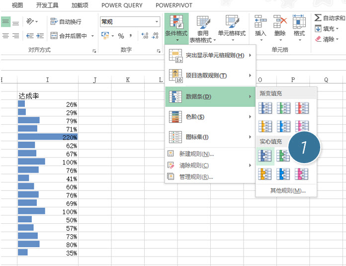 office教程 Excel如何实现实际百分比的条件格式设置？