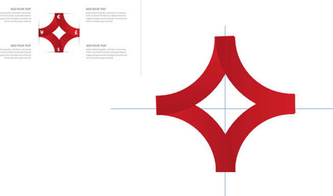 office教程 如何PPT设计制作带弧度的“菱形”？