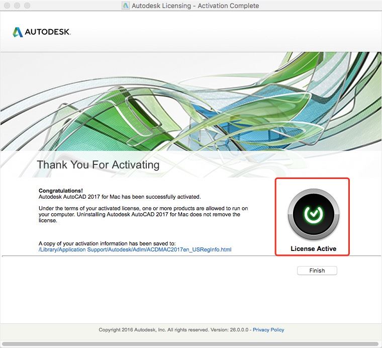 Autodesk AutoCAD 2017(CAD2017) Mac 汉化免费破解版(附注册机+安装教程)