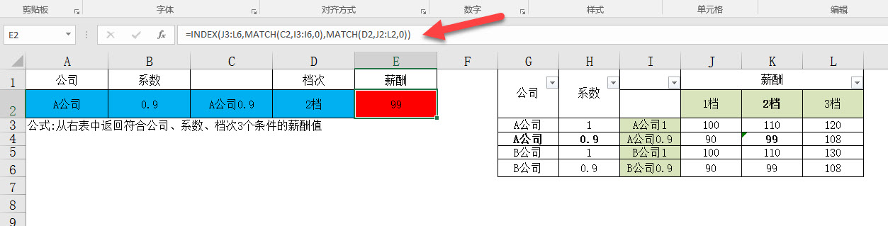 office教程 Excel如何实现三条件的二维查询匹配？