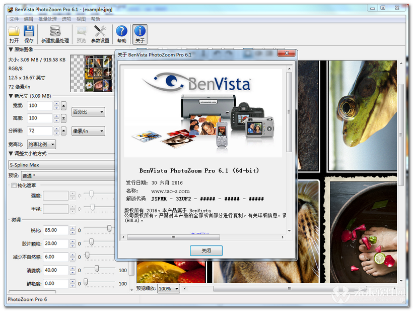 instal the new version for mac Benvista PhotoZoom Pro 8.2.0