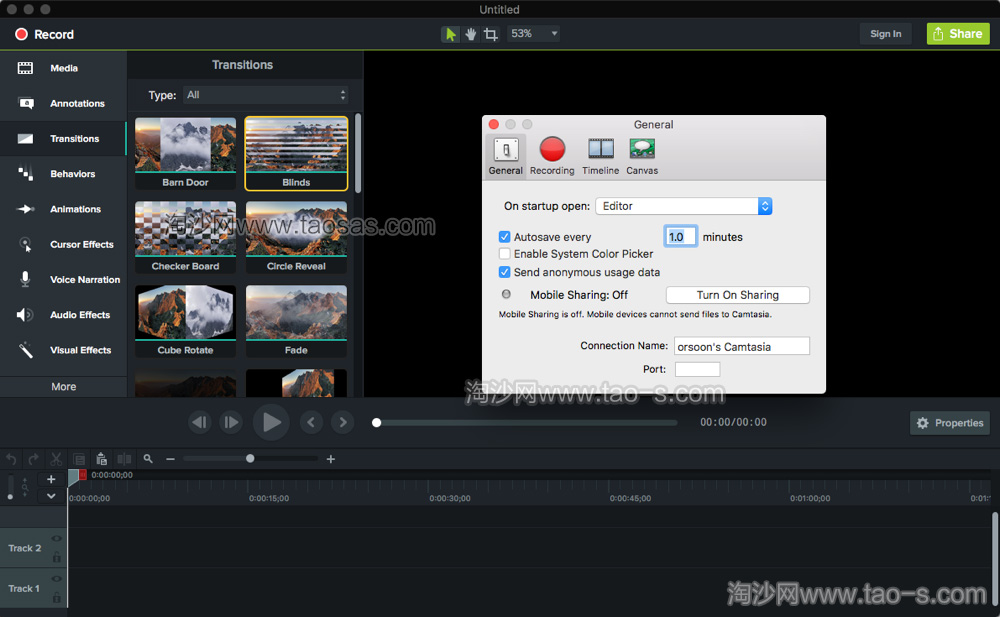 屏幕录像软件 Camtasia For Mac v3.1.1 中文破解版