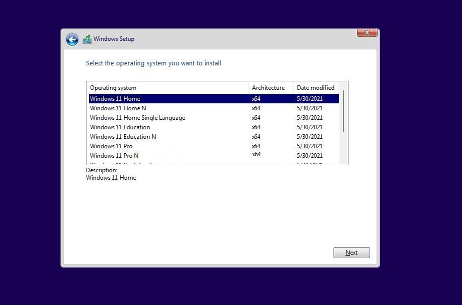 Windows 11消费者版(含家庭版/专业版/专业工作站/家庭单语言版)