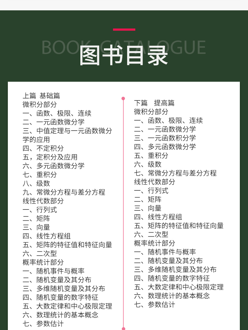 2022考研数学三汤家凤接力题典1800题目 解答册