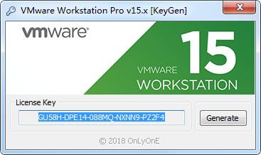VMware Workstation Pro15注册机